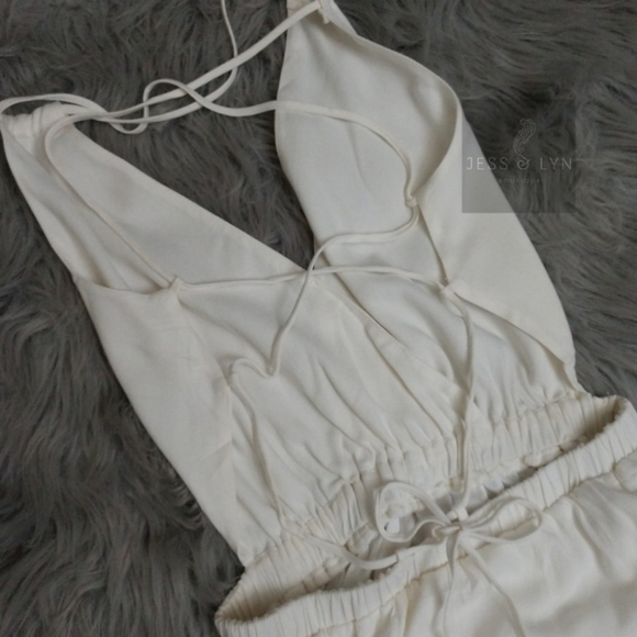 Off White Open Back Strap Dress - Picture 6 of 12